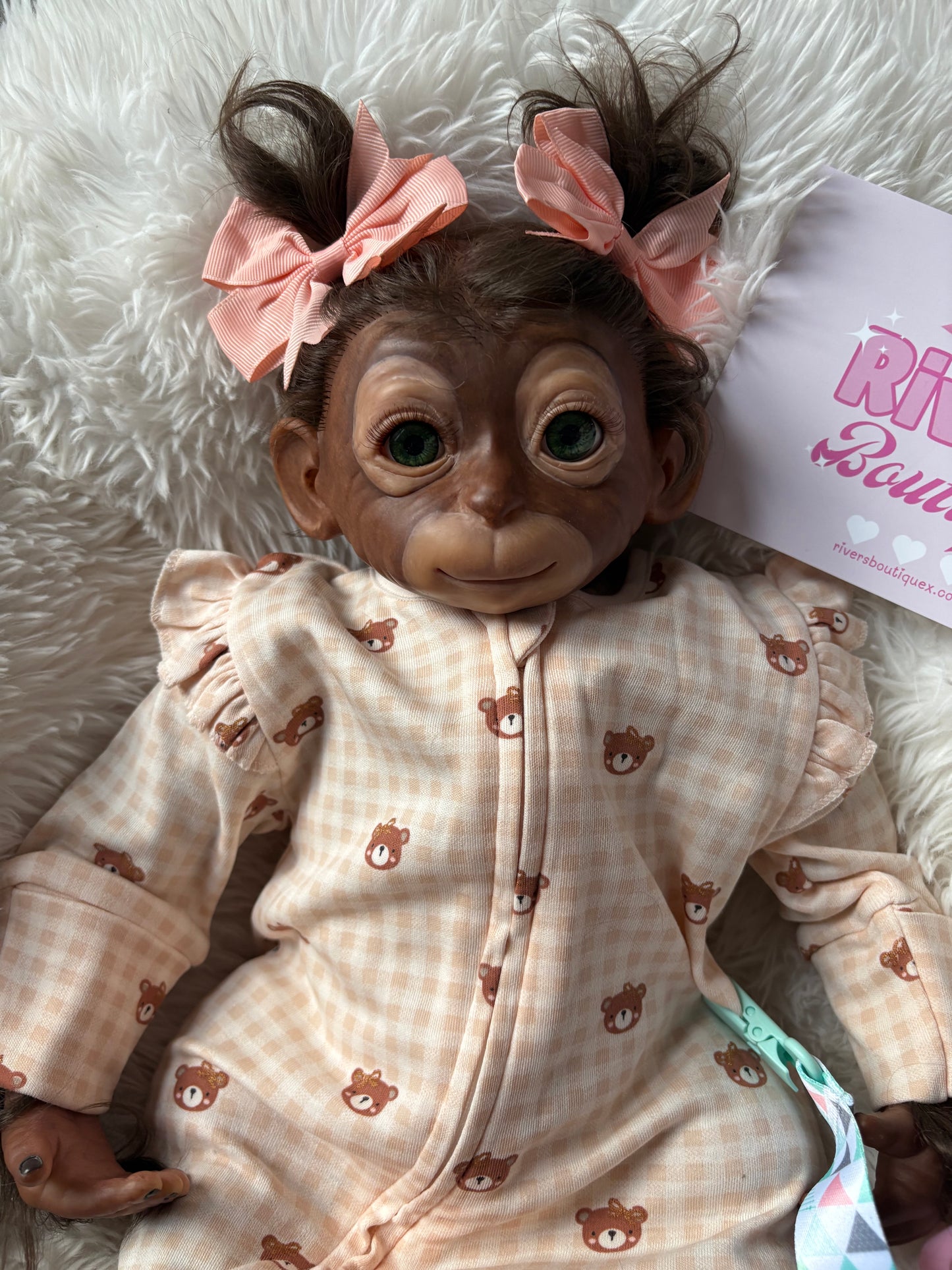 Monkey Baby Reborn Soft Body