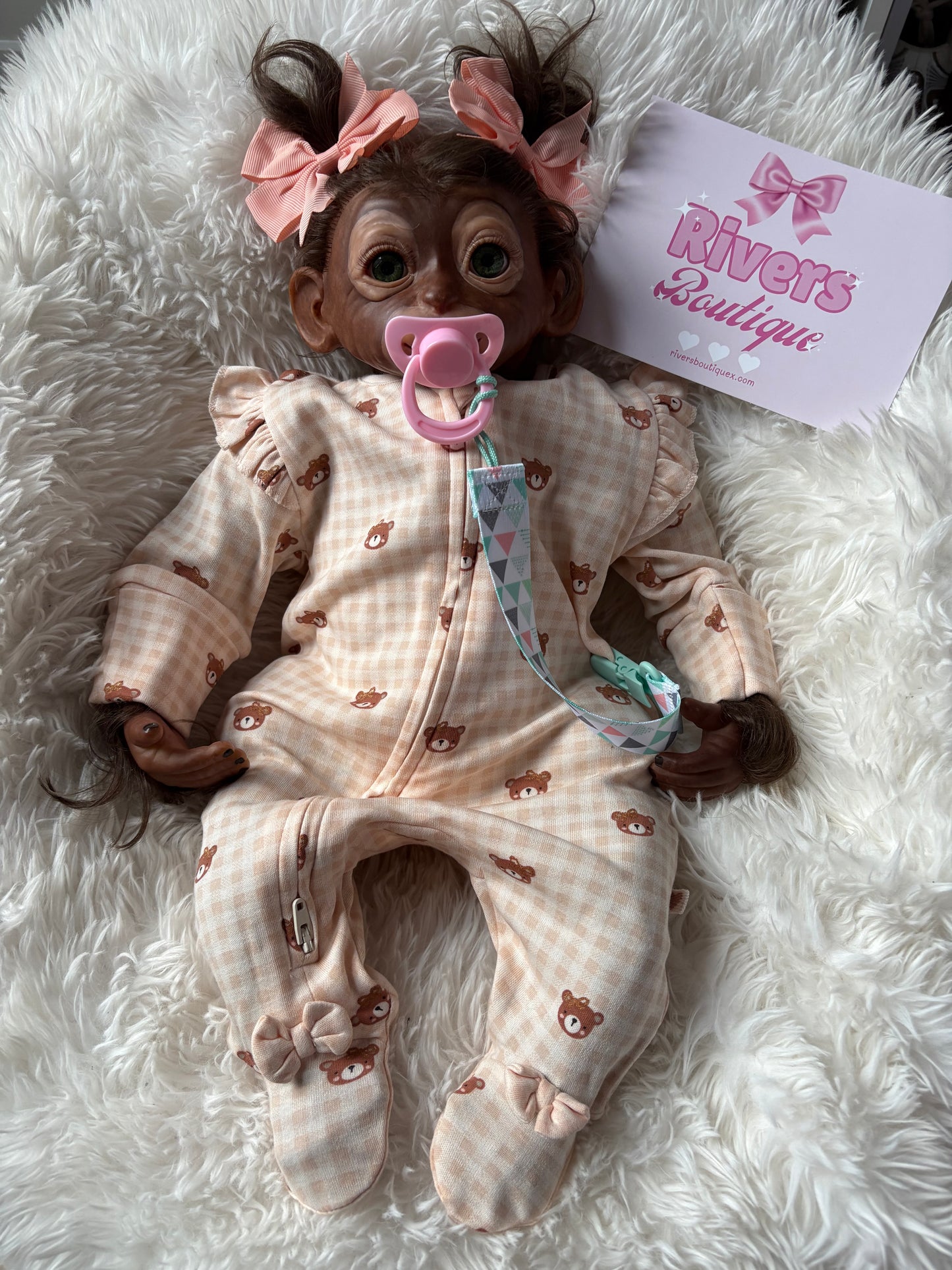 Monkey Baby Reborn Soft Body