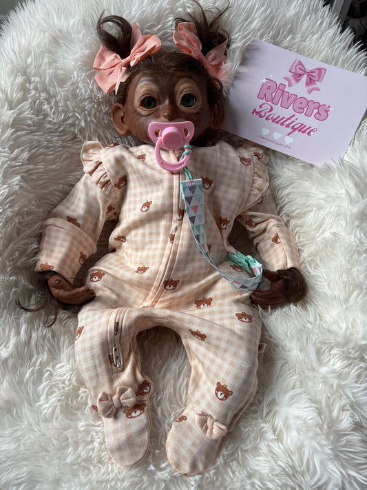 Monkey Baby Reborn Soft Body