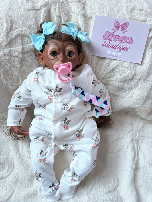 Monkey Baby Reborn Soft Body