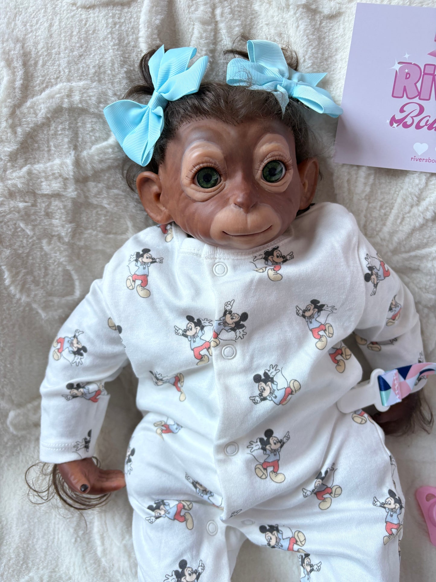 Monkey Baby Reborn Soft Body