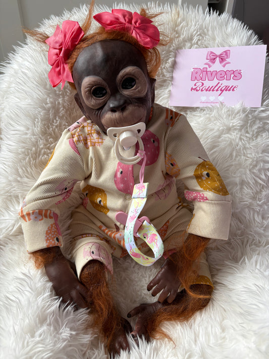 Girl Reborn Monkey - Soft Body weighted